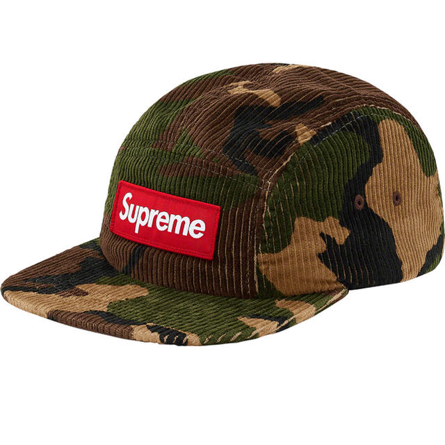 Supreme Camo Corduroy Camp Cap Woodland