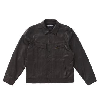 Supreme leather trucker jacket SorM