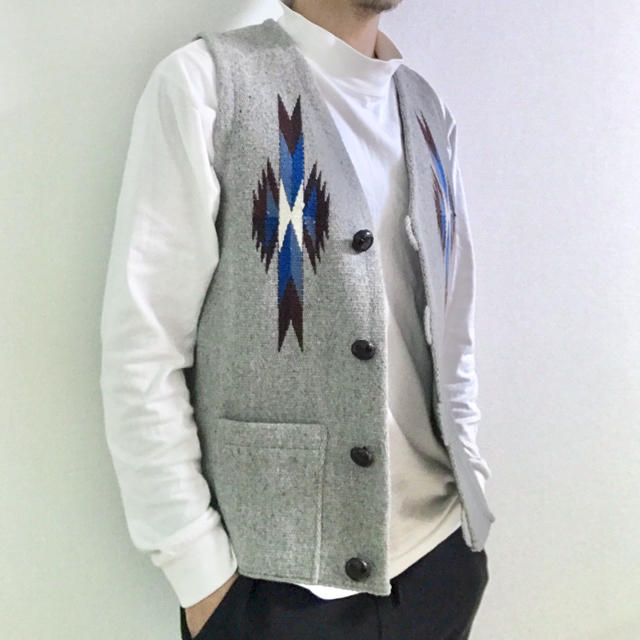 値下げしました！ORTEGA CHIMAYO VEST(ライトグレー:36)