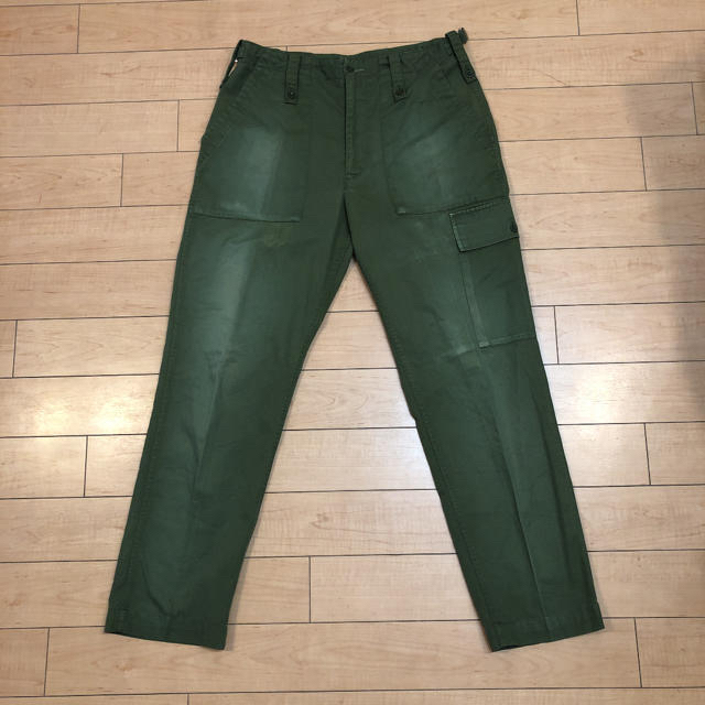 Maison Martin Margiela(マルタンマルジェラ)の貴重 80s ビンテージ イギリス軍 ファティーグパンツ カーゴ ベイカーパンツ メンズのパンツ(ワークパンツ/カーゴパンツ)の商品写真