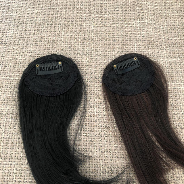 送料込み　前髪ウィッグ　装着簡単クリップタイプ　2色選べる レディースのウィッグ/エクステ(前髪ウィッグ)の商品写真