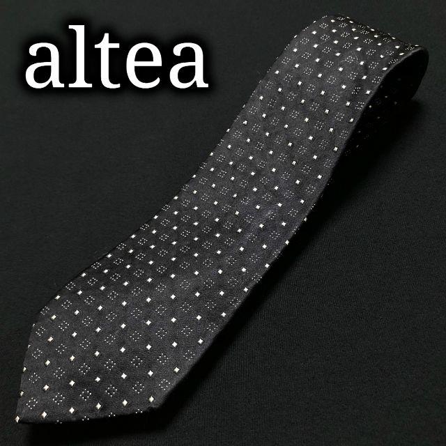 ALTEA(アルテア)のアルテア ドット ブラック ネクタイ A102-J14 メンズのファッション小物(ネクタイ)の商品写真