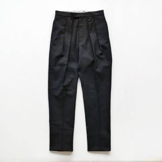 コモリ(COMOLI)の新品　20ss NEAT HOPSACK TAPERD サイズ46 ブラック(スラックス)