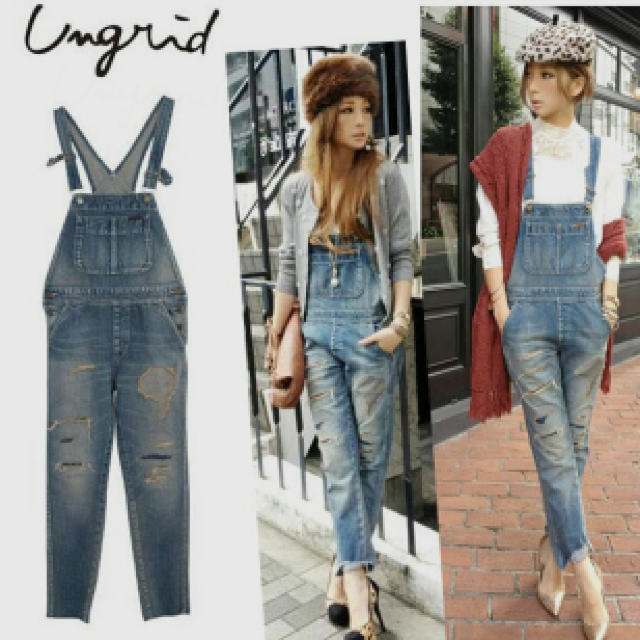 Ungrid(アングリッド)のUngrid♡ヴィンテージサロペ レディースのパンツ(サロペット/オーバーオール)の商品写真