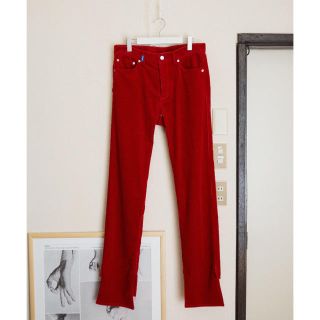 ジエダ(Jieda)のkudos 19aw MY OLD CORDUROY TROUSERS RED(スラックス)