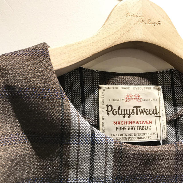 18AW POLYYS TWEED CHECK PULL OVER