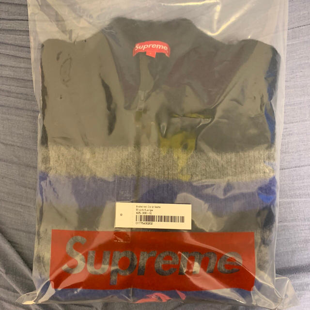 Supreme(シュプリーム)のSupreme Brushed Wool Zip Up Sweater Lサイズ メンズのトップス(ニット/セーター)の商品写真