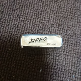 ジッポー(ZIPPO)のZIPPO スターリングシルバー 1985年～89年イタリック刻印(タバコグッズ)