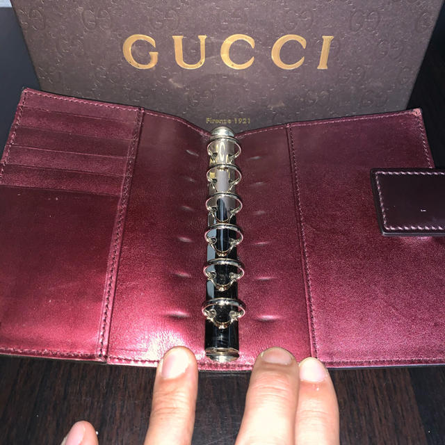 Gucci(グッチ)のgucci システム手帳 メンズのファッション小物(手帳)の商品写真