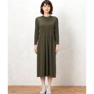 ユナイテッドアローズグリーンレーベルリラクシング(UNITED ARROWS green label relaxing)のgreen label relaxing リブ キリカエワンピース(ロングワンピース/マキシワンピース)