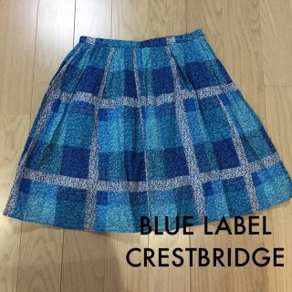 バーバリーブルーレーベル(BURBERRY BLUE LABEL)のBULE LABEL CRESTBRIDGE クレストブリッジ スカート(ひざ丈スカート)