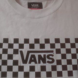 ヴァンズ(VANS)のタグ付きVANS白黒フラッグチェックロンTカットソー(Tシャツ(長袖/七分))