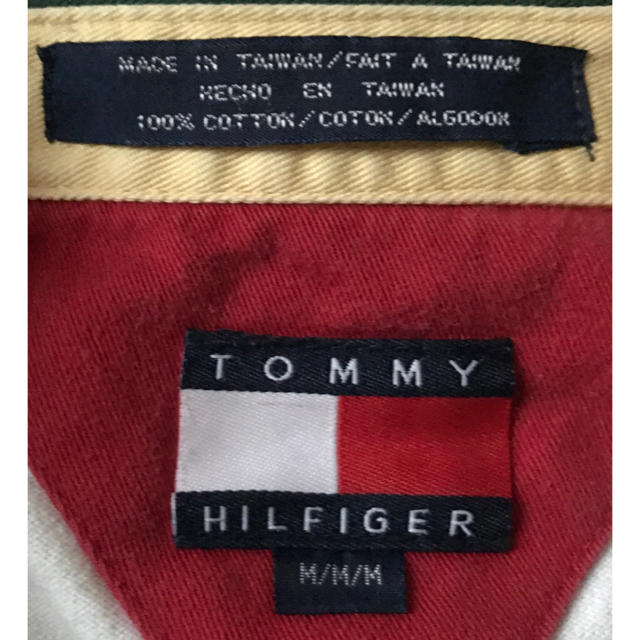 TOMMY HILFIGER(トミーヒルフィガー)の稀少デザイン 最高のバック刺繍 トミーヒルフィガー ラガーシャツ ラグビーシャツ メンズのトップス(ポロシャツ)の商品写真