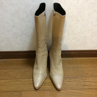 エフデ(ef-de)の本革 ブーツ ベージュ(ブーツ)