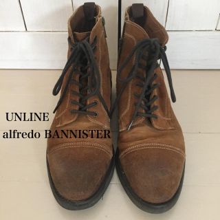 アルフレッドバニスター(alfredoBANNISTER)のUNLINE アルフレッドバニスター スウェードブーツ キャメル 25.5(ブーツ)