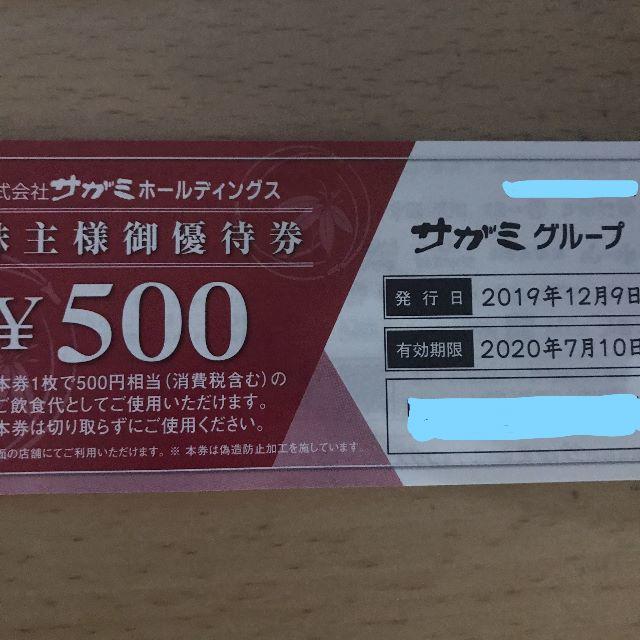 サガミホールディングス 株主優待券１５,０００円分 本命ギフト