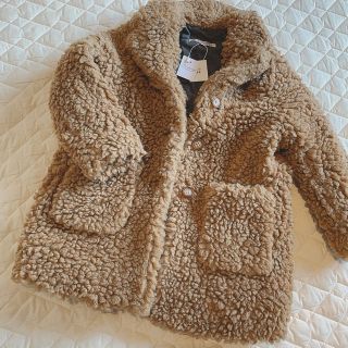 ボンポワン(Bonpoint)のボンポワン 19AW フェイクファーコート mystic 4a(コート)