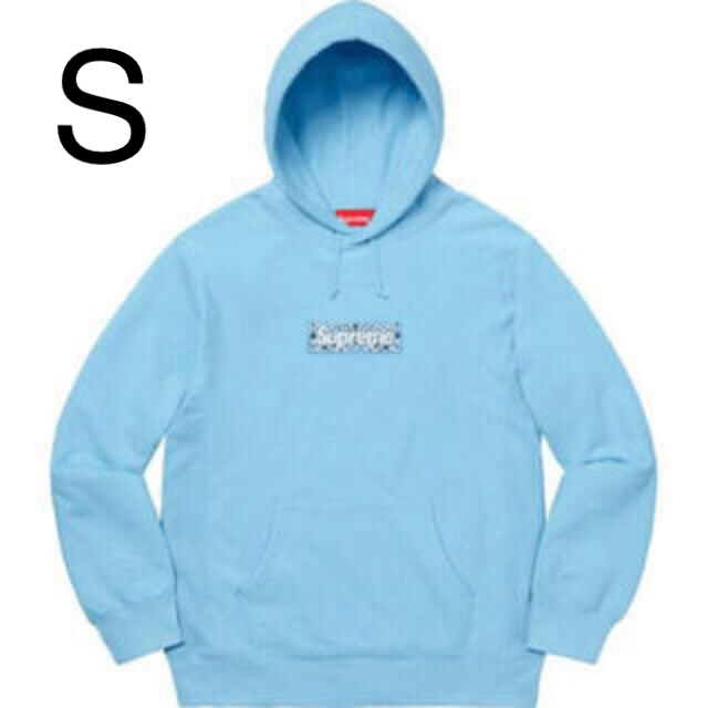 パーカー Supreme - Supreme Bandana Box Logo Hooded  blue S