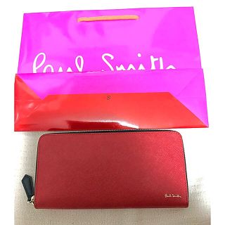 ポールスミス(Paul Smith)の【今週限定セール】ポールスミス  長財布 ラウンドファスナー レッド ラビット(財布)