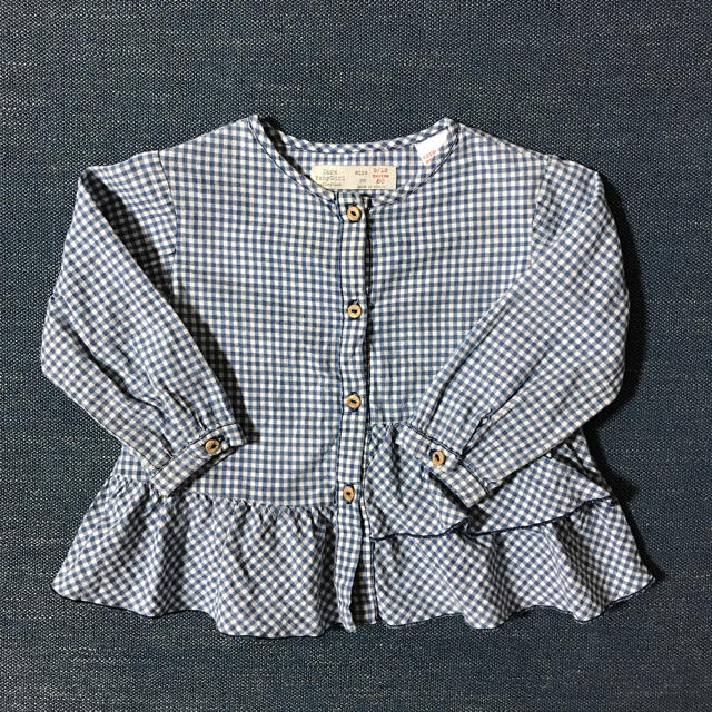 ZARA KIDS(ザラキッズ)のザラベビー  ギンガムチェック トップス キッズ/ベビー/マタニティのベビー服(~85cm)(シャツ/カットソー)の商品写真