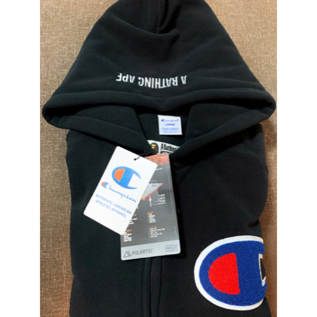 A BATHING APE(アベイシングエイプ)のBAPE Champion Polartec Pullover Hoodie  メンズのトップス(パーカー)の商品写真