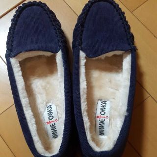 ミネトンカ(Minnetonka)のあずさん専用☆MINNETONKA　スエードボアモカシン(ローファー/革靴)