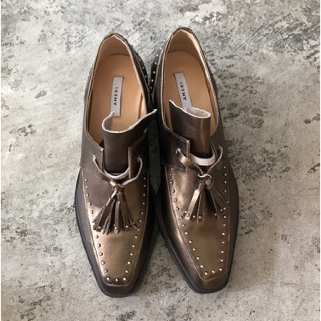 Ameri VINTAGE STUDS TASSEL LOAFER Sサイズ | フリマアプリ ラクマ