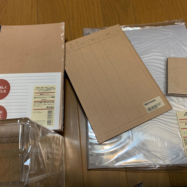 MUJI (無印良品)(ムジルシリョウヒン)の【2019】無印良品ステーショナリー福袋 インテリア/住まい/日用品の文房具(ノート/メモ帳/ふせん)の商品写真