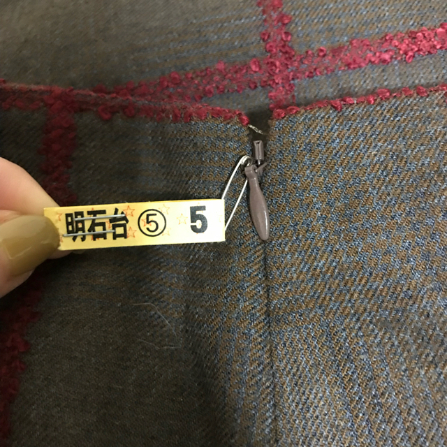 【極美品】IENA チェックカラータイトスカート 7