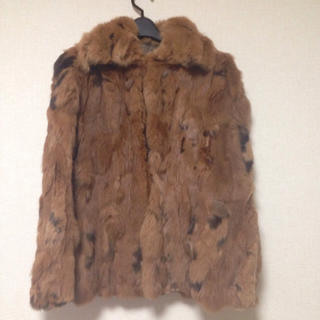ラビットファーのジャケットコート(毛皮/ファーコート)