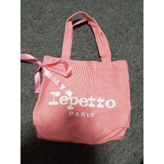 レペット(repetto)のrepetto  ピンクリボンミニバッグ(トートバッグ)