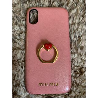 ミュウミュウ(miumiu)の値下げ！miu miu iPhone Xs カバー (iPhoneケース)