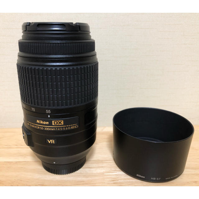 Nikon(ニコン)のNIKON DX AF-S NIKKOR 55-300 4.5-5.6G ED スマホ/家電/カメラのカメラ(レンズ(ズーム))の商品写真