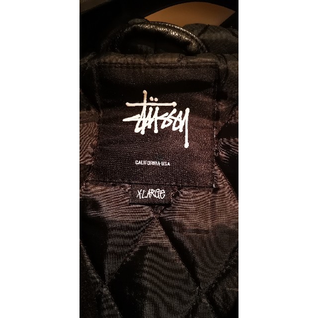 STUSSY(ステューシー)のstussy スタジャン　ブラック メンズのジャケット/アウター(スタジャン)の商品写真