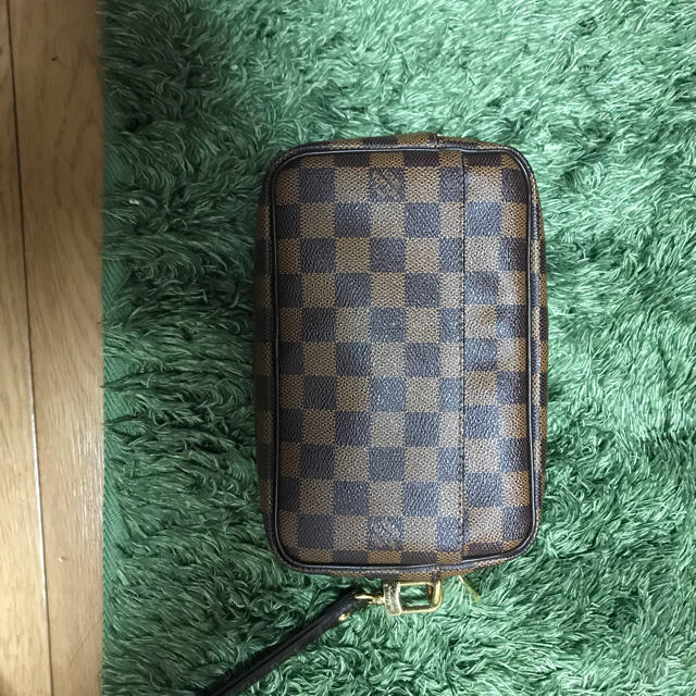 LOUIS VUITTON ルイヴィトン　
ポシェット ビエ マカオ N61739　
ダミエ エベヌ セカンドバッグ　
ハンドバッグ クラッチ メンズ　
【正規品】【美品】 
【買蔵】