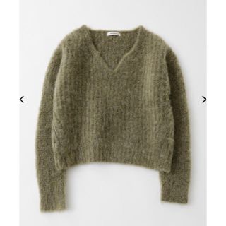 マウジー(moussy)のmoussy DROP NECK RIB セーター(ニット/セーター)