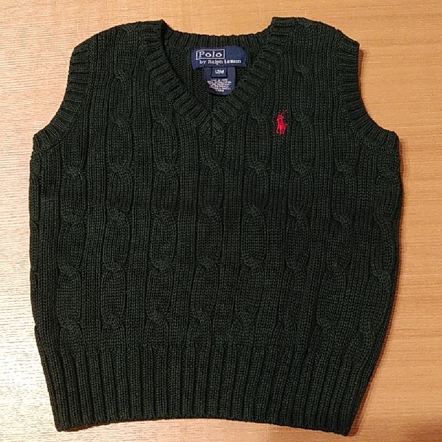 POLO RALPH LAUREN(ポロラルフローレン)のRALPH LAUREN　キッズベスト　12M キッズ/ベビー/マタニティのベビー服(~85cm)(ニット/セーター)の商品写真