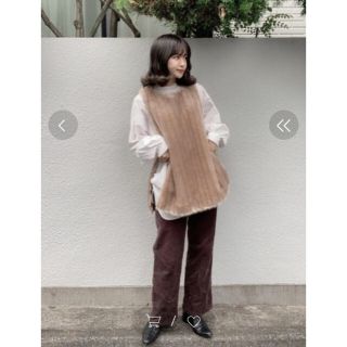 ビューティアンドユースユナイテッドアローズ(BEAUTY&YOUTH UNITED ARROWS)の今期完売＜6(ROKU)＞FAKE FUR VEST/ベスト(ベスト/ジレ)