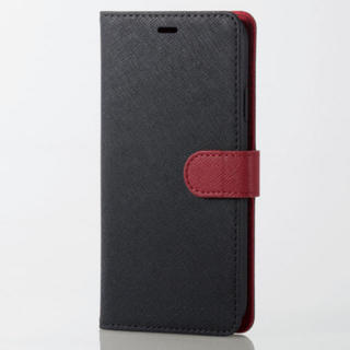 エレコム(ELECOM)のiPhoneXR 手帳型 ケース 黒/赤 エレコム(iPhoneケース)