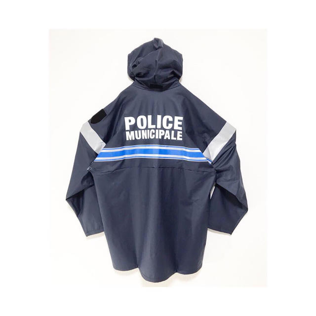 dead stock リフレクター 紺色 フランス警察 ナイロンラバージャケット