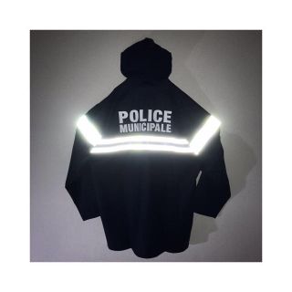 dead stock リフレクター 紺色 フランス警察 ナイロンラバージャケット
