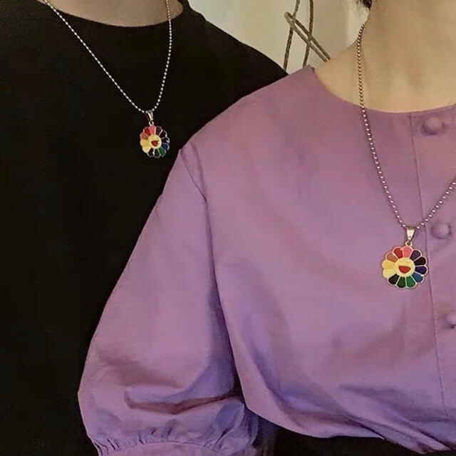 kaikaikiki flower rainbow necklace 村上隆の通販 by cy|ラクマ kaikaikiki flower rainbow necklace 村上隆の通販 by cy|ラクマ