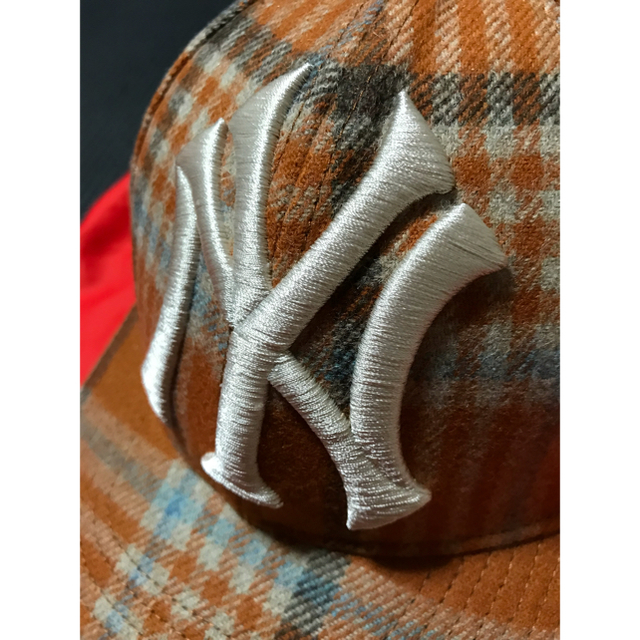 GUCCI - 新品 GUCCI グッチ キャップ NY ウールチェック 野球帽 GUCCI - 新品 GUCCI グッチ キャップ NY ウールチェック 野球帽