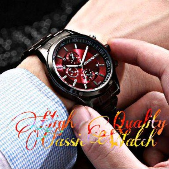 LEGMEEYred 3390フルメタルブラック 腕時計