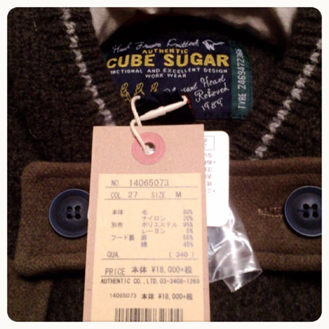 CUBE SUGAR(キューブシュガー)のCUBE SUGARのダッフルコート レディースのジャケット/アウター(ダッフルコート)の商品写真