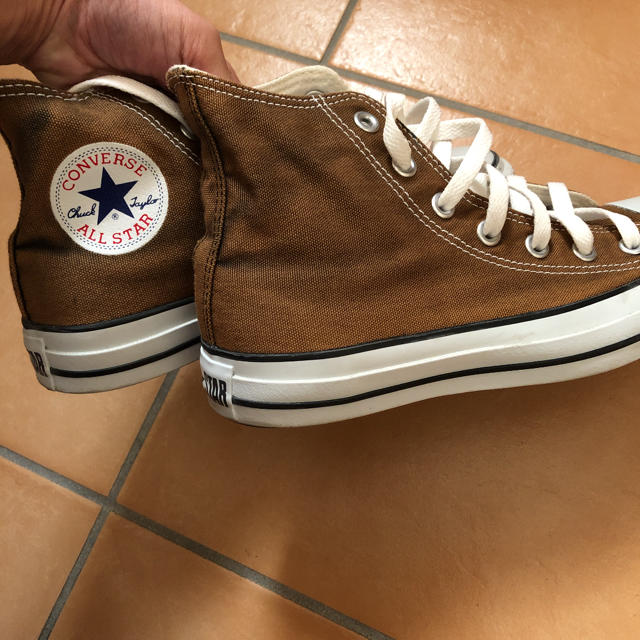 CONVERSE(コンバース)の脱色コンバース 24.5cm 茶色 ブラウン レディースの靴/シューズ(スニーカー)の商品写真