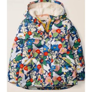 ボーデン(Boden)のmini Boden 花柄ボアコート　2〜3years 98cm(コート)