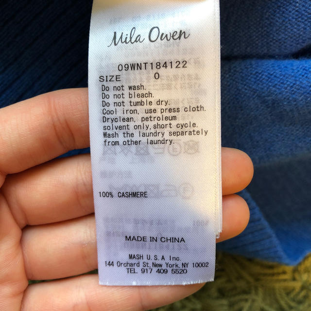 Mila Owen(ミラオーウェン)のミラオーウェン カシミアニット レディースのトップス(ニット/セーター)の商品写真