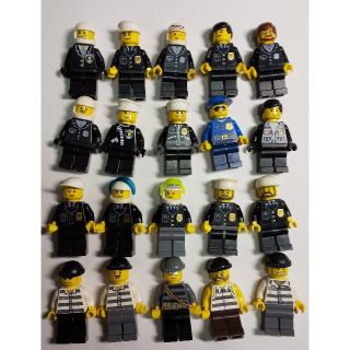レゴ(Lego)のＬＥＧＯ　レゴ　ミニフィグ 　警察・犯人20体　C　 #39(知育玩具)