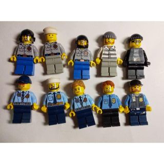 レゴ(Lego)のＬＥＧＯ　レゴ　ミニフィグ 　警察・犯人10体　F　 #42(知育玩具)